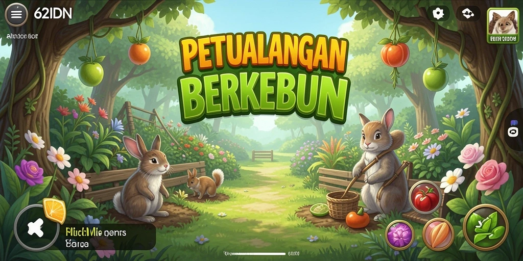 Tampilan gameplay seru dan interaktif di 62IDN.