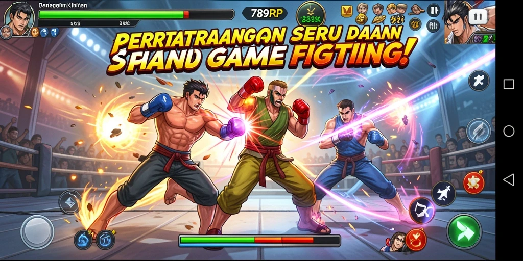Gameplay seru 789RP dengan pertarungan yang mendebarkan.