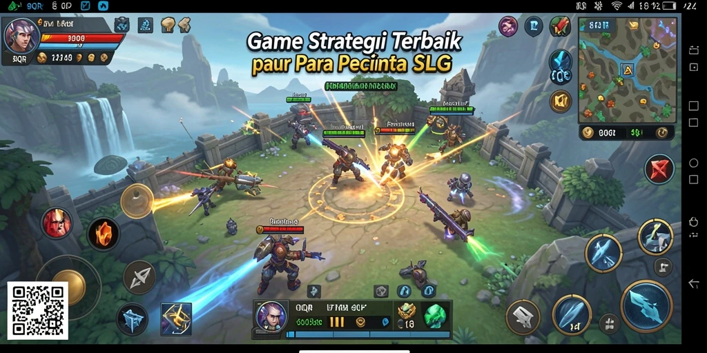 Tampilan gameplay mendebarkan dan strategi dalam 8QR.