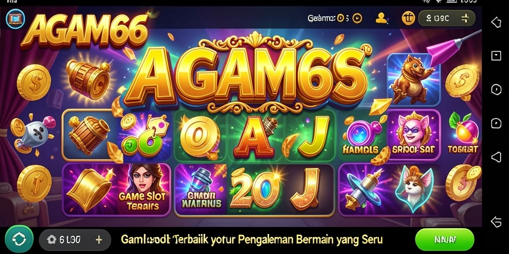 Tampilan grafis menawan dari gameplay Slot AGAM66 yang penuh aksi.