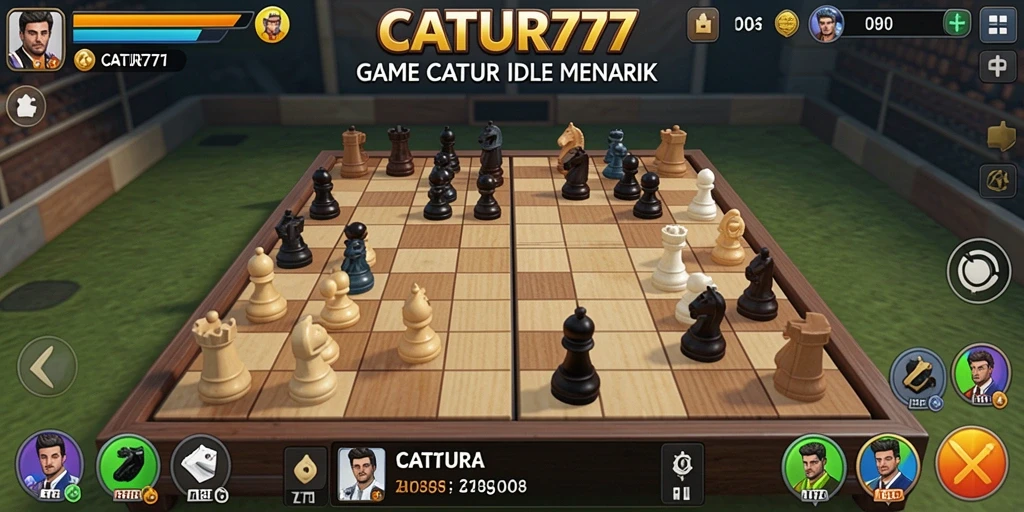 Tampilan game CATUR777 yang menarik dengan gameplay Idle yang seru.