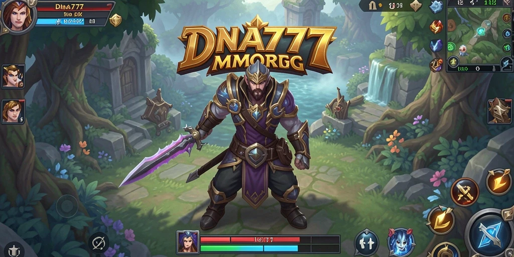 Screenshot utama yang menampilkan aksi seru dalam gameplay MMORPG.