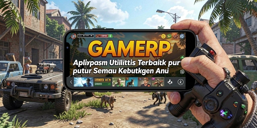 Screenshot GAMERP menampilkan tampilan antarmuka aplikasi Utility yang intuitif.