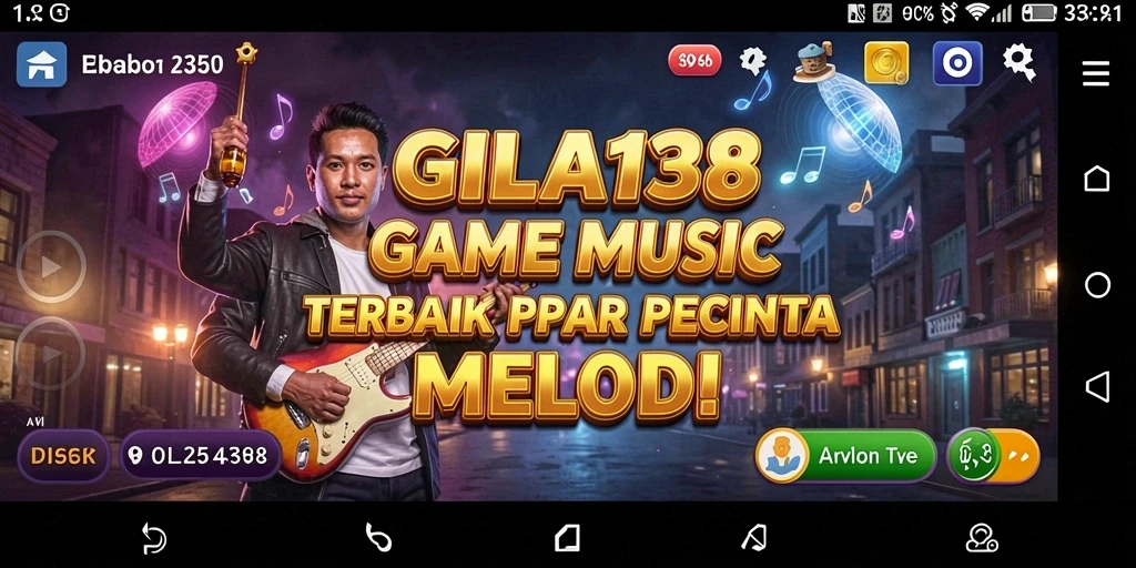 Tampilan GILA138 menampilkan pengalaman gameplay musik yang menarik.