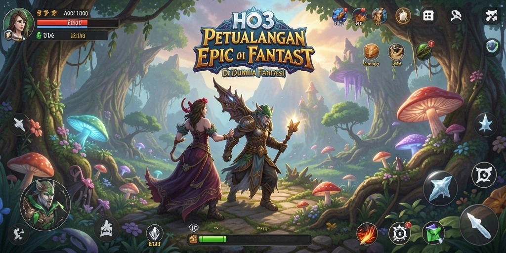 Gameplay seru dengan grafik RPG menawan di HO3.