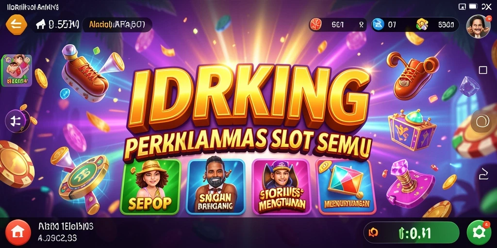 Screenshot gameplay IDRKING yang menampilkan slot yang menarik dan interaktif.