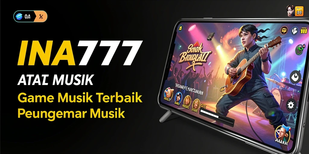 Screenshot gameplay INA777 menampilkan pemain beraksi dengan lagu-lagu seru.