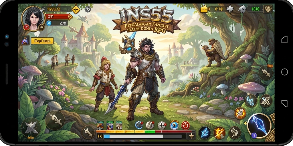Gameplay menegangkan di dunia RPG yang fantastis.