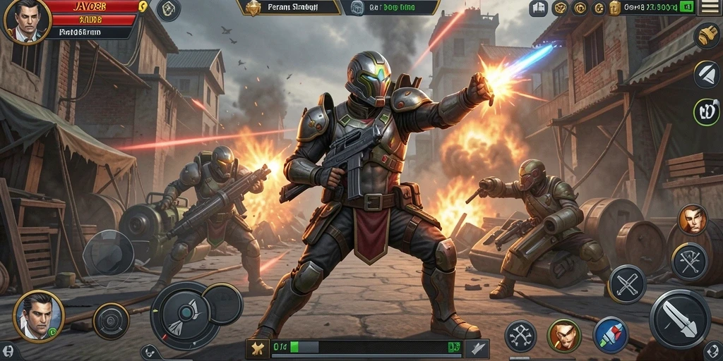Tampilan menarik dari gameplay <strong>JAVO88</strong> dalam genre Tower Defense.
