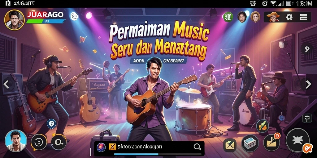 Tampilan gameplay JUARAGO yang penuh warna dan interaktif.