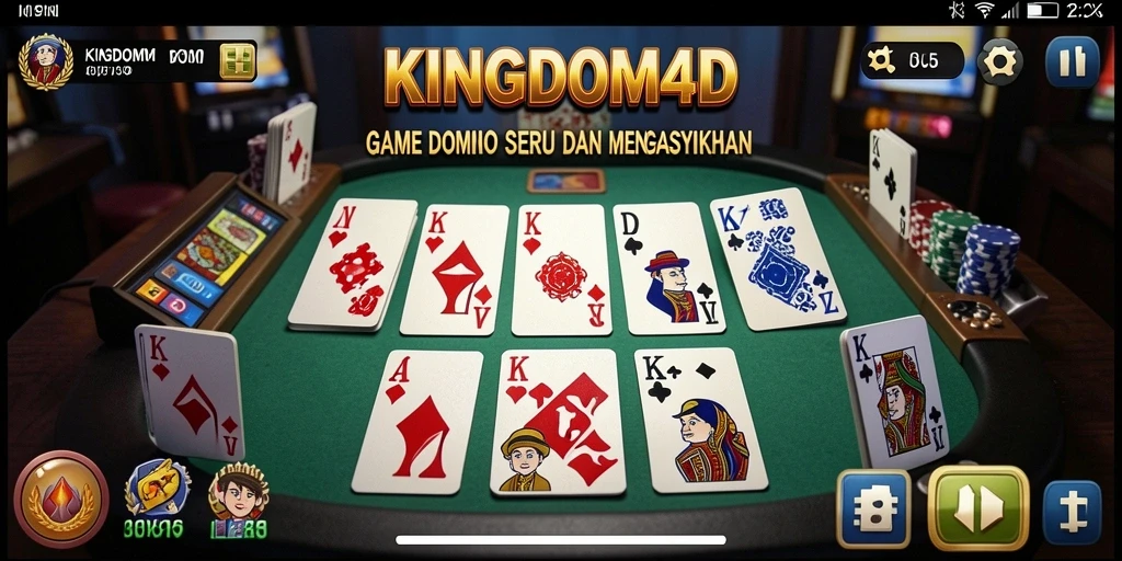 Tampilan gameplay Domino yang menarik di KINGDOM4D.