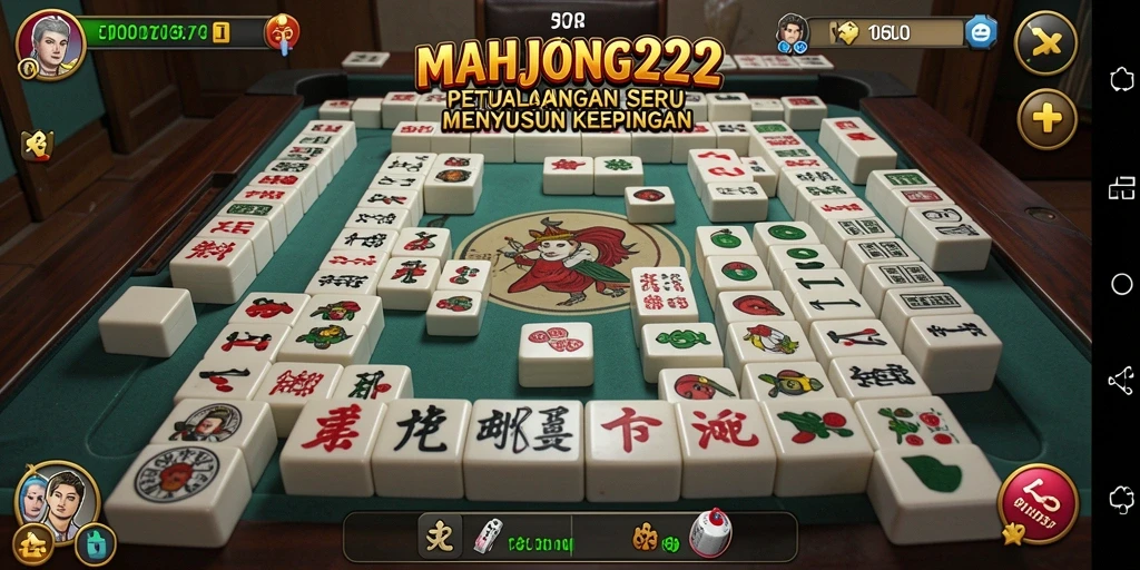 Tangkapan layar gameplay <strong>MAHJONG222</strong> menunjukkan petualangan menakjubkan dan tantangan yang akan dihadapi.