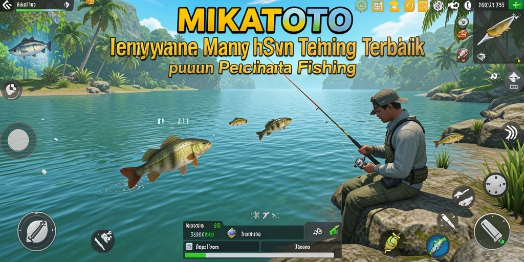 Screenshot MIKATOTO menampilkan aksi memancing yang mendebarkan.