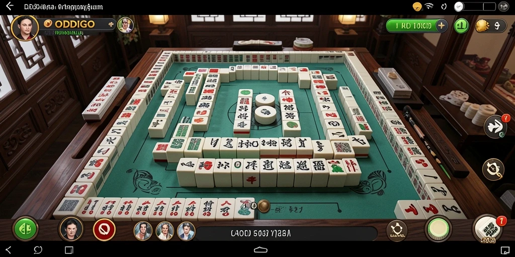 Tampilan menarik ODDIGO dengan gameplay Mahjong yang seru.