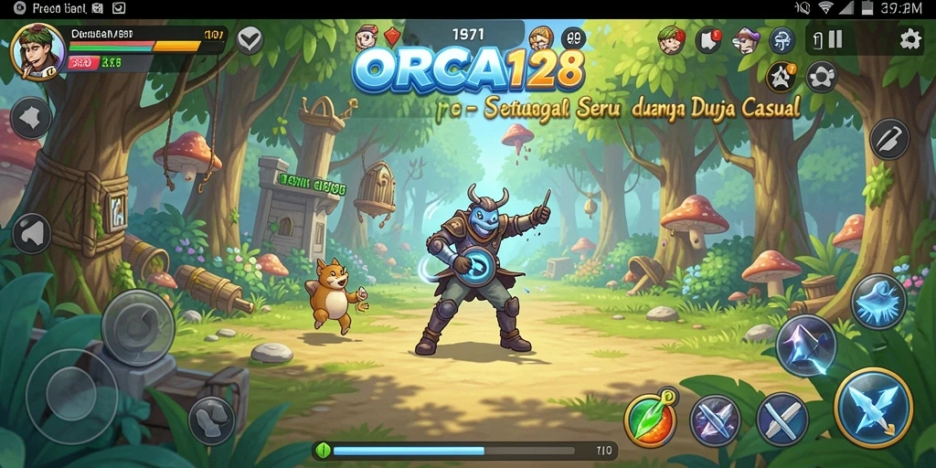 Tampilan menarik dari gameplay <strong>ORCA128</strong> yang seru dan menyenangkan.