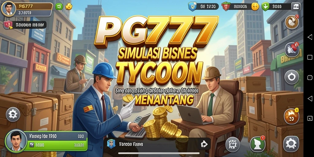 Tampilan gameplay PG777 yang menarik dan menantang dalam manajemen bisnis.