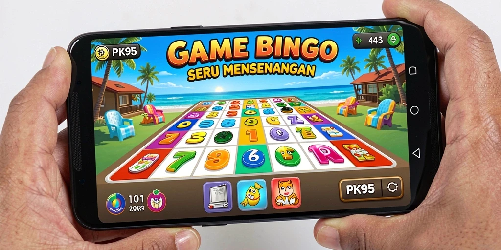 Screenshot permainan Bingo PK95 menampilkan momen seru di dalam game.