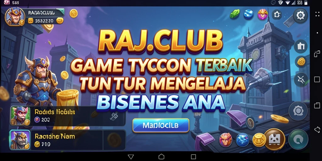 Tangkapan layar gameplay menampilkan pengelolaan bisnis yang dinamis dan interaktif.