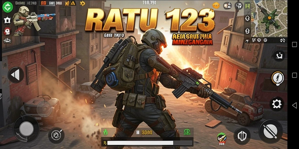 Tampilan gameplay seru dari RATU123 dalam aksi TPS.