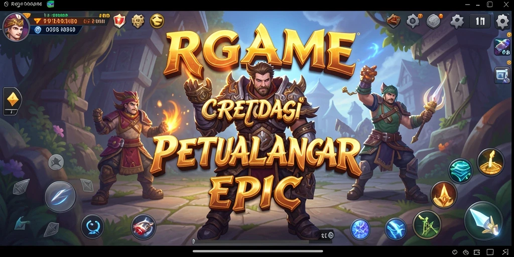 Tampilan gameplay RPGAME menggabungkan taktik dan strategi yang mendebarkan.