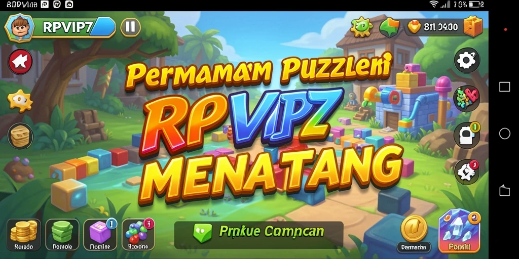 Tangkapan layar gameplay RPVIP7 menampilkan tantangan puzzle yang menarik.