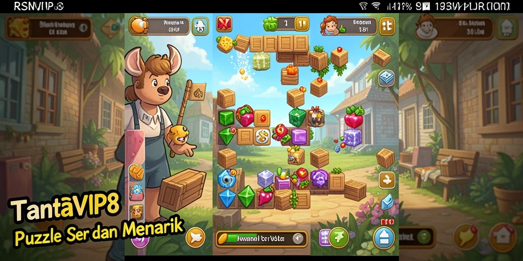 Tampilan gameplay puzzle yang menarik di RSNVIP8.