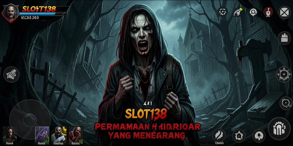 Tampilan menakutkan dari gameplay horror yang mendebarkan.