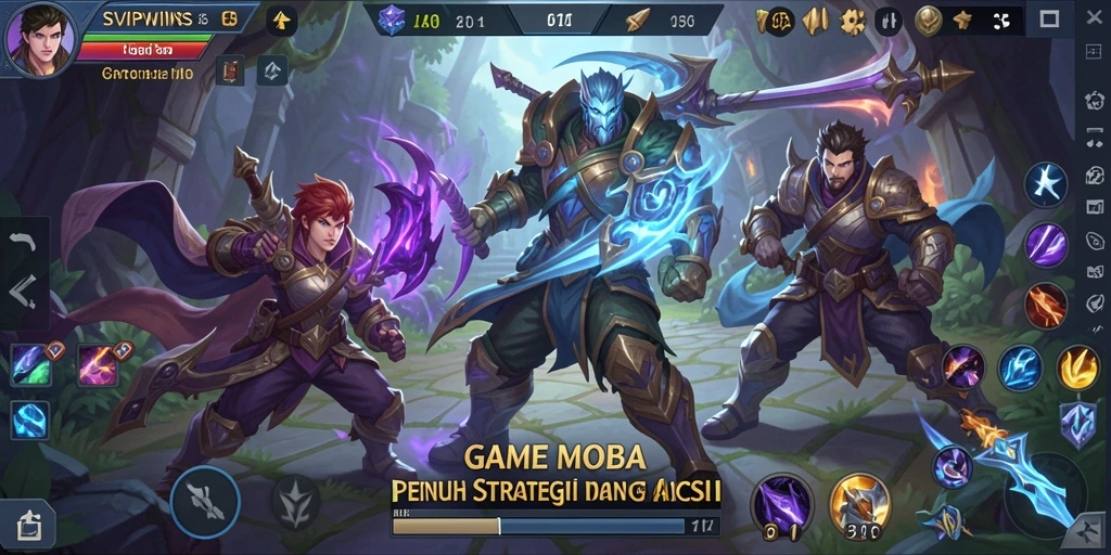 Screenshot gameplay SVIPWINS yang menampilkan aksi seru dalam pertarungan tim.