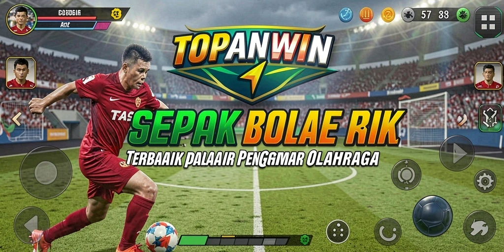 Gameplay mendebarkan dalam aplikasi TOPANWIN dengan aksi sepak bola nyata.